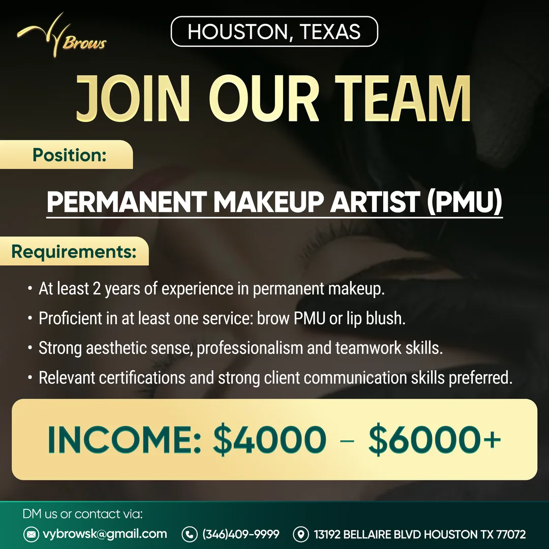 Permanent Makeup (PMU) Artist