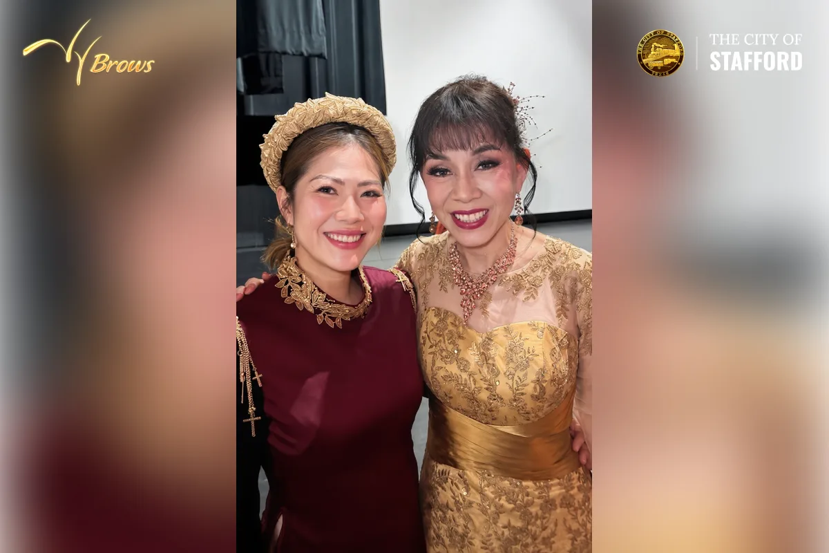 CEO Thanh Vy và Chủ tịch Ủy ban AAPI Alice Chen tại Together We Shine — Lễ kỷ niệm 250 năm lập quốc Hoa Kỳ, Stafford Centre, ngày 8 tháng 5 năm 2026