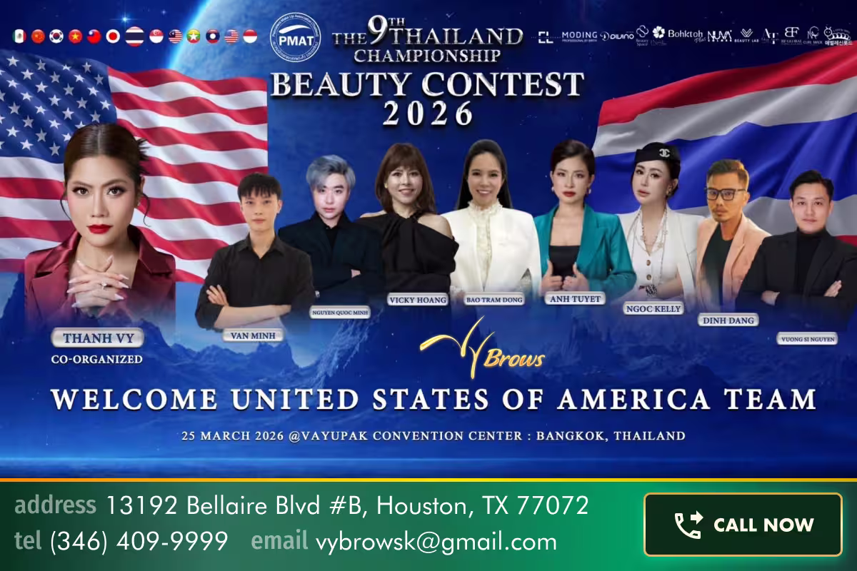 VyBrows at PMU Thailand 2026 — CEO Thanh Vy as Co-Organizer